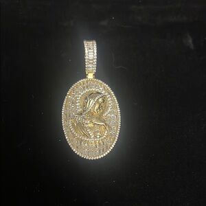 Gold and Silver Religious Pendant